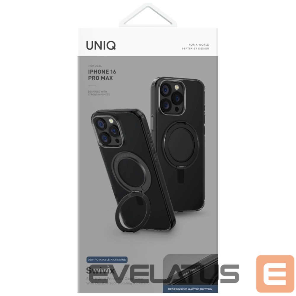 Other goods UNIQ Uniq Swivix 360 Rotating Kickstand Case for iPhone 16 Pro Max - Black