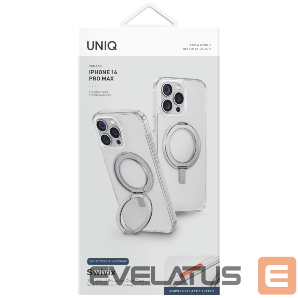 Other goods UNIQ Uniq Swivix 360 Rotating Kickstand Case for iPhone 16 Pro Max - Transparent