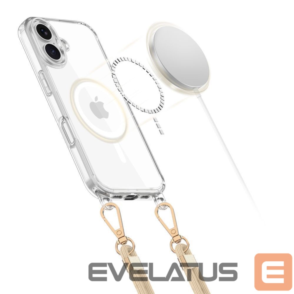 Other goods Tech-Protect Tech-Protect FlexAir Chain MagSafe Case for iPhone 16e / 17e - Black and Beige