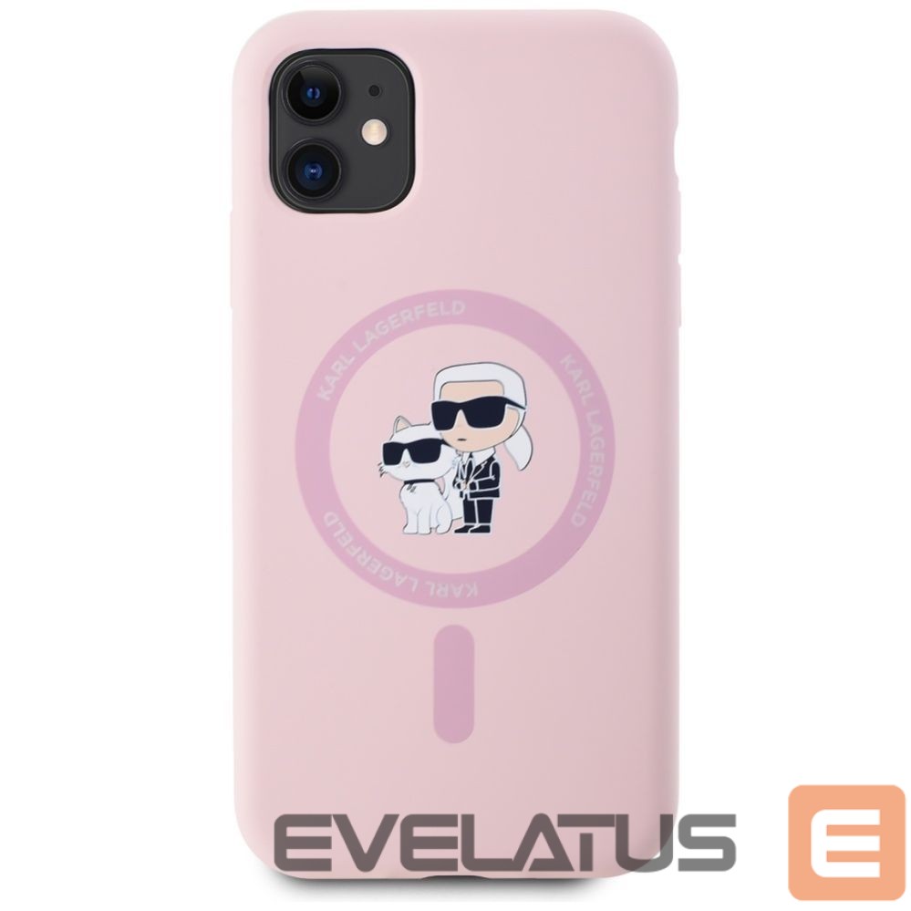 Other goods Karl Lagerfeld Karl Lagerfeld Silicone Karl&Choupette MagSafe iPhone 11 Case - Pink
