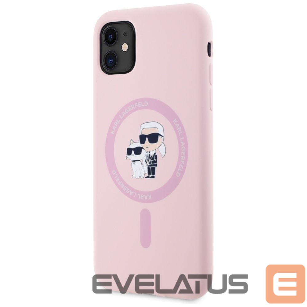 Other goods Karl Lagerfeld Karl Lagerfeld Silicone Karl&Choupette MagSafe iPhone 11 Case - Pink