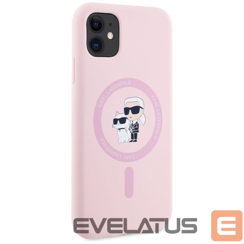Other goods Karl Lagerfeld Karl Lagerfeld Silicone Karl&Choupette MagSafe iPhone 11 Case - Pink