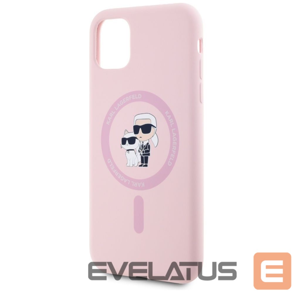 Other goods Karl Lagerfeld Karl Lagerfeld Silicone Karl&Choupette MagSafe iPhone 11 Case - Pink