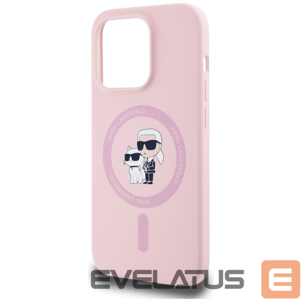 Other goods Karl Lagerfeld Karl Lagerfeld Silicone Karl&Choupette MagSafe Case for iPhone 14 Pro Max - Pink