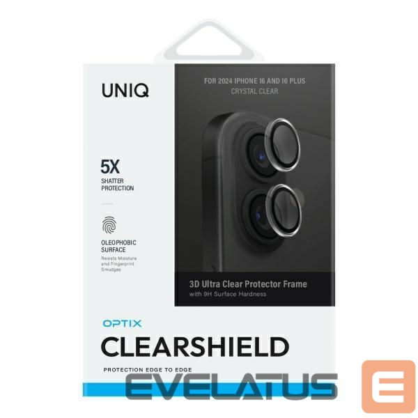 Other goods UNIQ Uniq Optix Clear Camera Lens Protector iPhone 16 / 16 Plus with Applicator - Clear Black