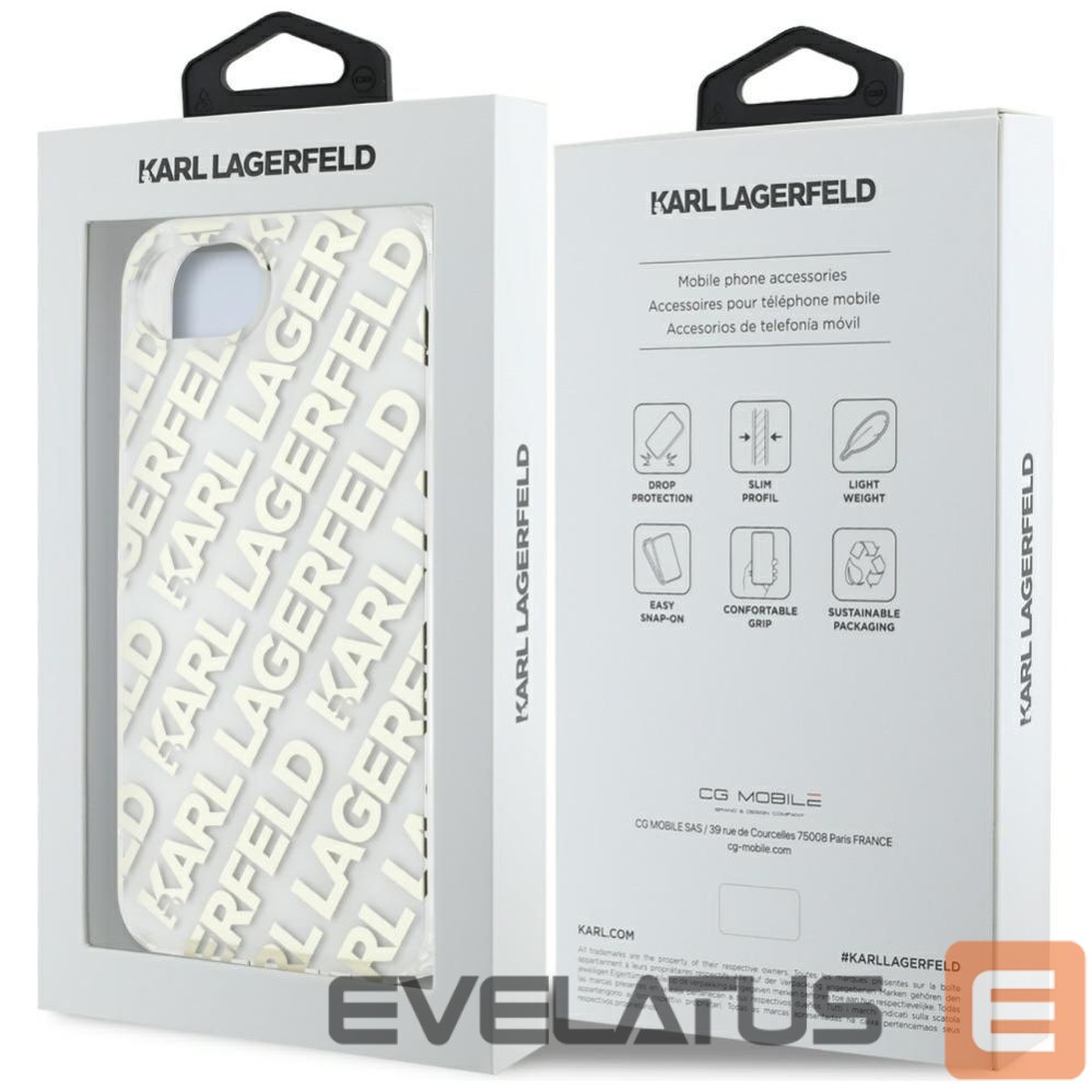 Other goods Karl Lagerfeld Karl Lagerfeld IML Repeat Logo iPhone 16e Case - Gold