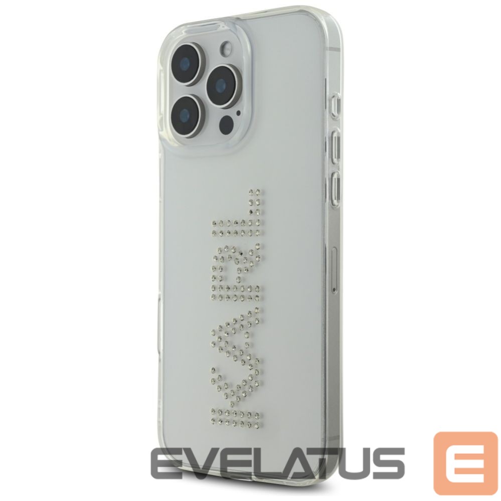 Other goods Karl Lagerfeld Karl Lagerfeld IML Rhinestones Logo iPhone 16 Pro Case - Clear