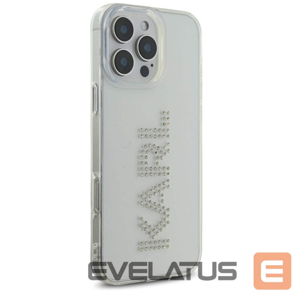 Other goods Karl Lagerfeld Karl Lagerfeld IML Rhinestones Logo iPhone 16 Pro Case - Clear