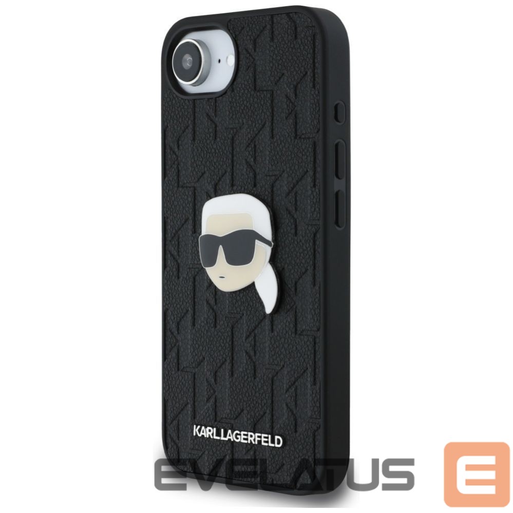 Other goods Karl Lagerfeld Karl Lagerfeld Monogram Karl Head Pin iPhone 16e Case - Black