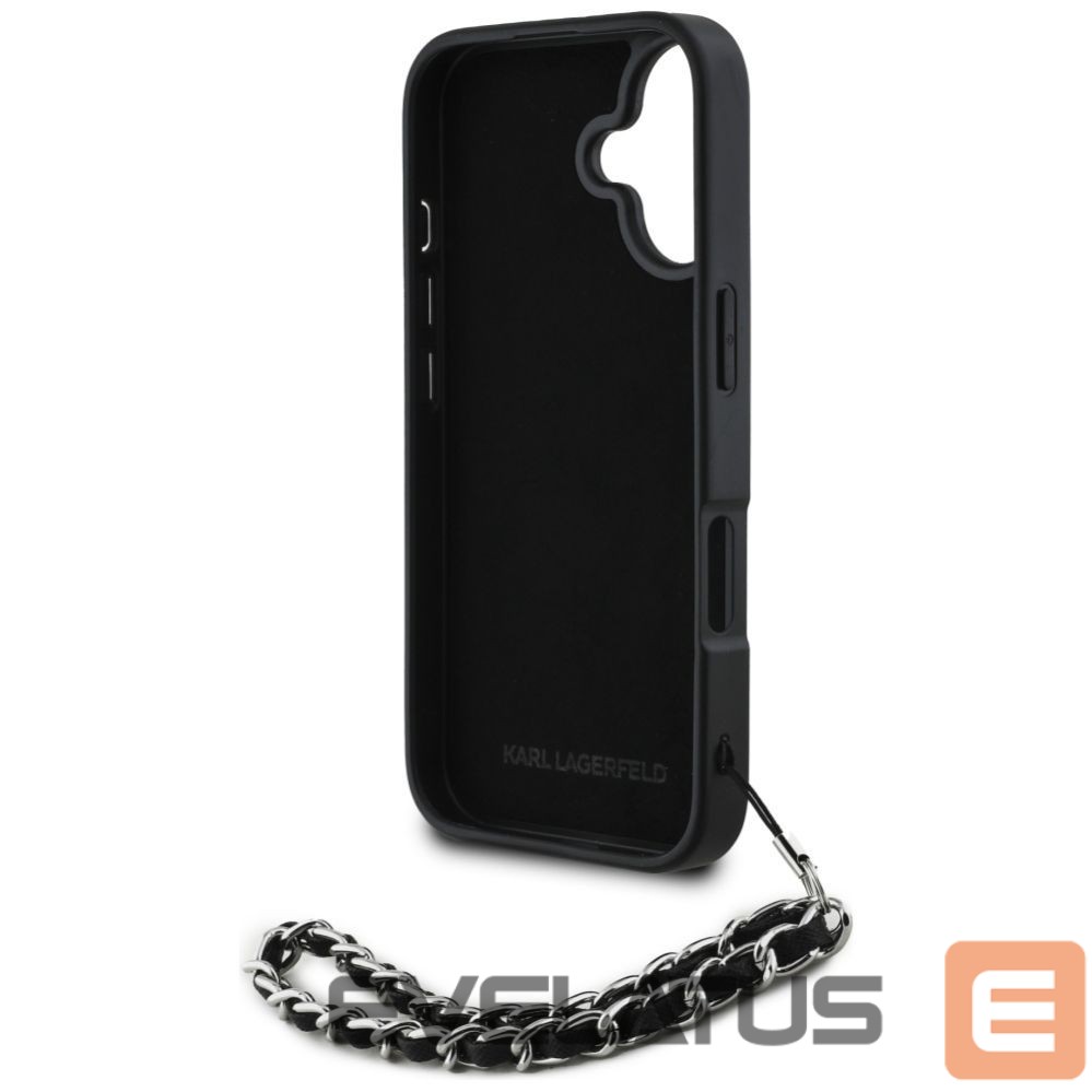 Other goods Karl Lagerfeld Karl Lagerfeld Saffiano Crystals w/Chain iPhone 16 Case - Black