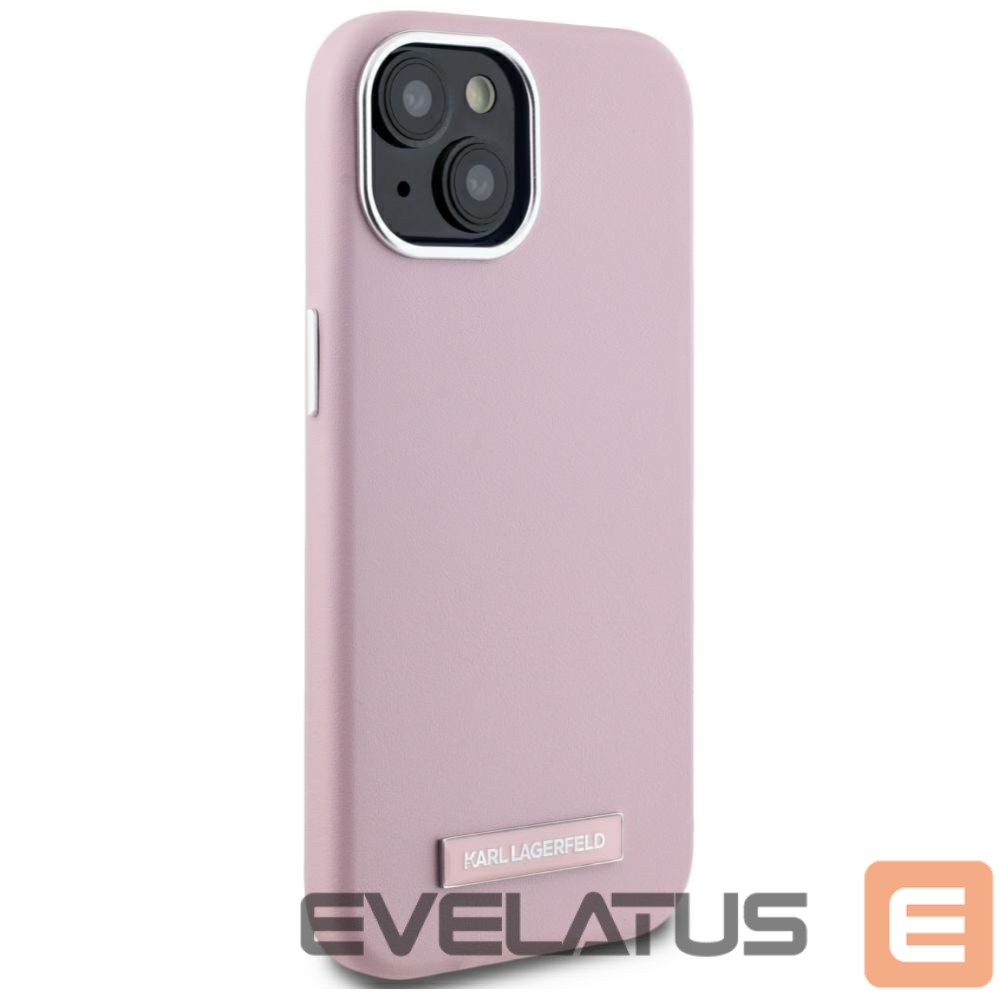 Other goods Karl Lagerfeld Karl Lagerfeld FW Metal Plate MagSafe iPhone 15 Case - Pink