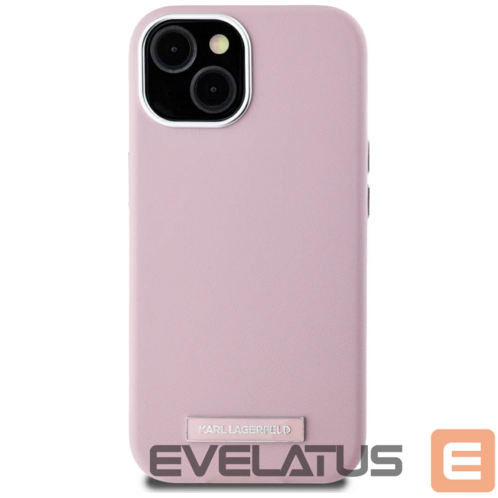 Other goods Karl Lagerfeld Karl Lagerfeld FW Metal Plate MagSafe iPhone 15 Case - Pink