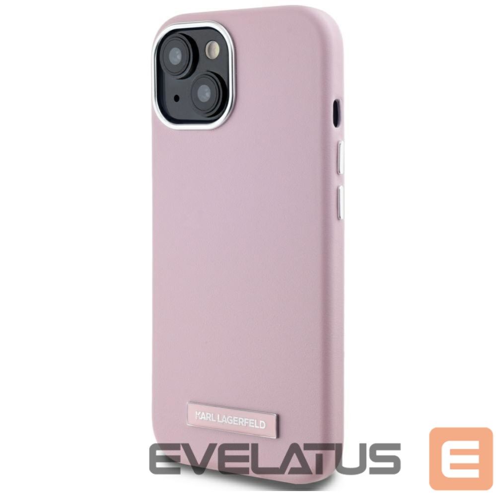 Other goods Karl Lagerfeld Karl Lagerfeld FW Metal Plate MagSafe iPhone 15 Case - Pink