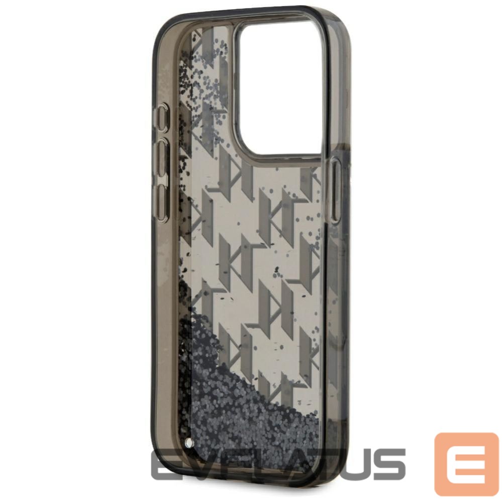 Other goods Karl Lagerfeld Karl Lagerfeld Liquide Glitter Monogram Gradient iPhone 15 Pro Max Case - Black