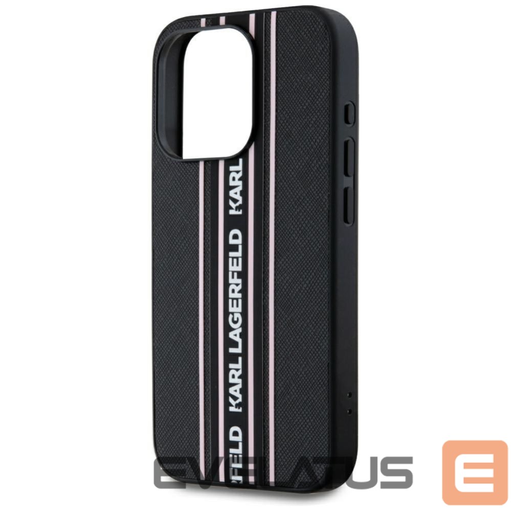 Other goods Karl Lagerfeld Karl Lagerfeld Saffiano Athleisure Stripes Cord iPhone 15 Pro Case - Pink