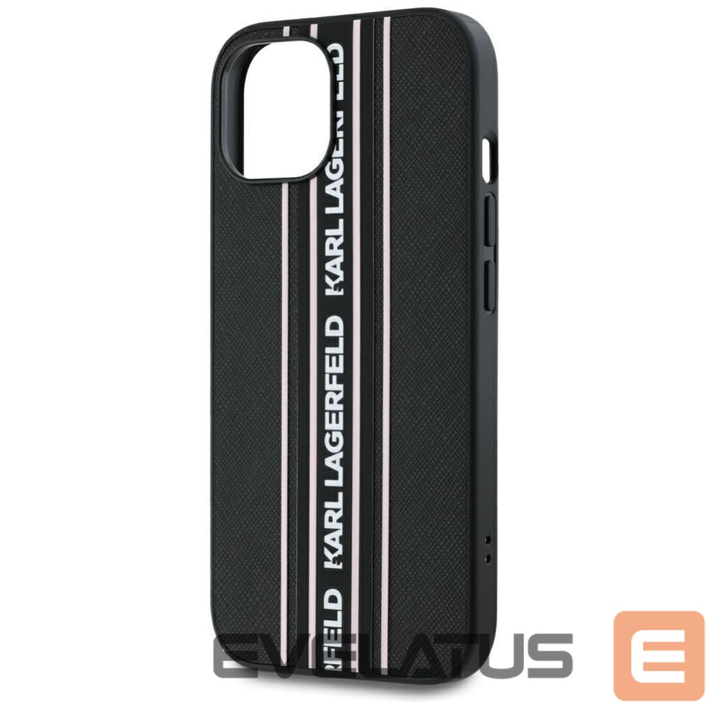 Other goods Karl Lagerfeld Karl Lagerfeld Saffiano Athleisure Stripes Cord iPhone 15 Case - Pink