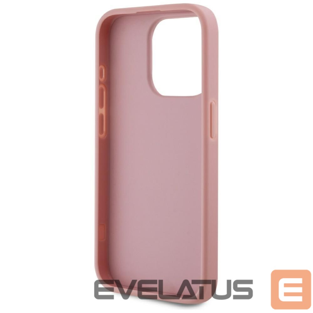 Other goods Karl Lagerfeld Karl Lagerfeld Wrinkled Metal Signature iPhone 15 Pro Case - Pink