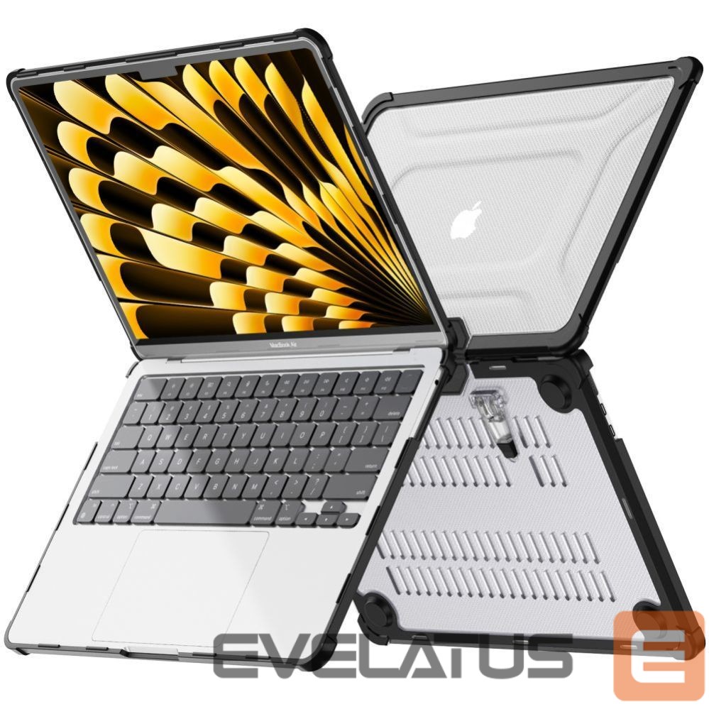 Other goods Tech-Protect Tech-Protect SmartShell Pro case for MacBook Air 13" 2023-2025 M2 / M3 / M4 - transparent and black
