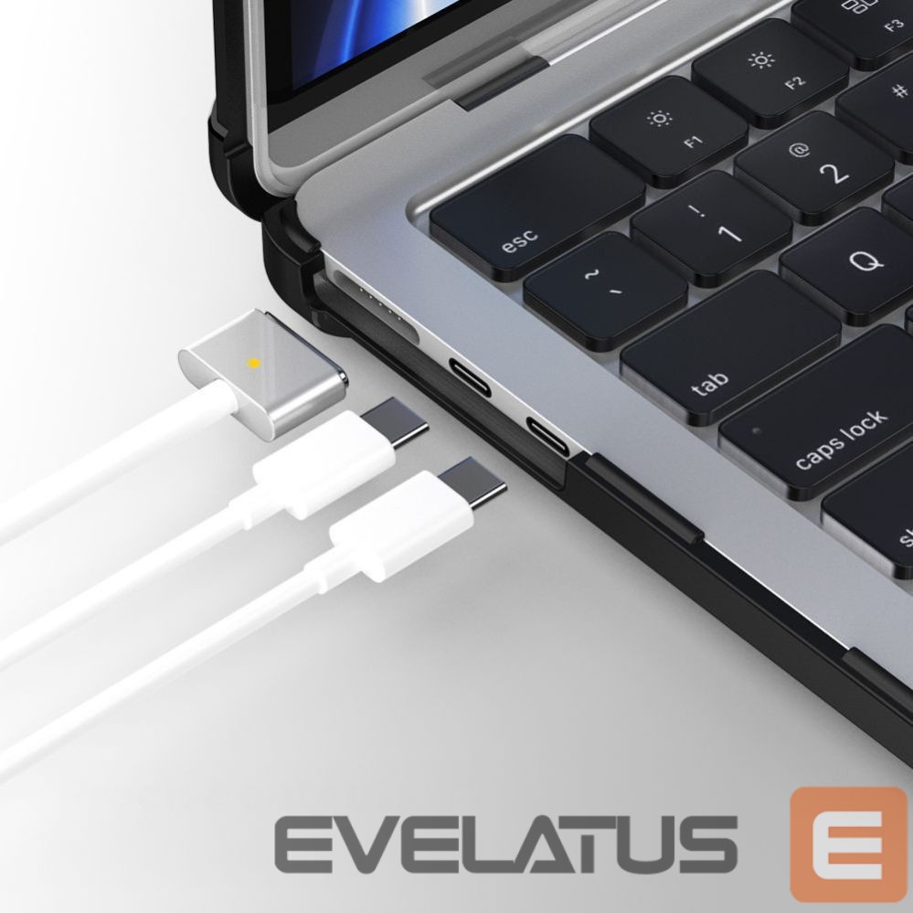 Other goods Tech-Protect Tech-Protect SmartShell Pro case for MacBook Air 13" 2023-2025 M2 / M3 / M4 - transparent and black