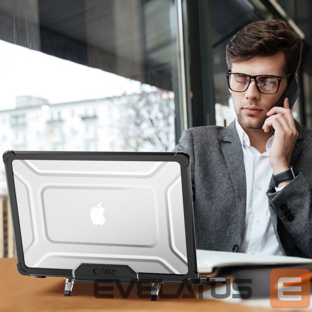 Other goods Tech-Protect Tech-Protect SmartShell Pro case for MacBook Air 13" 2023-2025 M2 / M3 / M4 - transparent and black