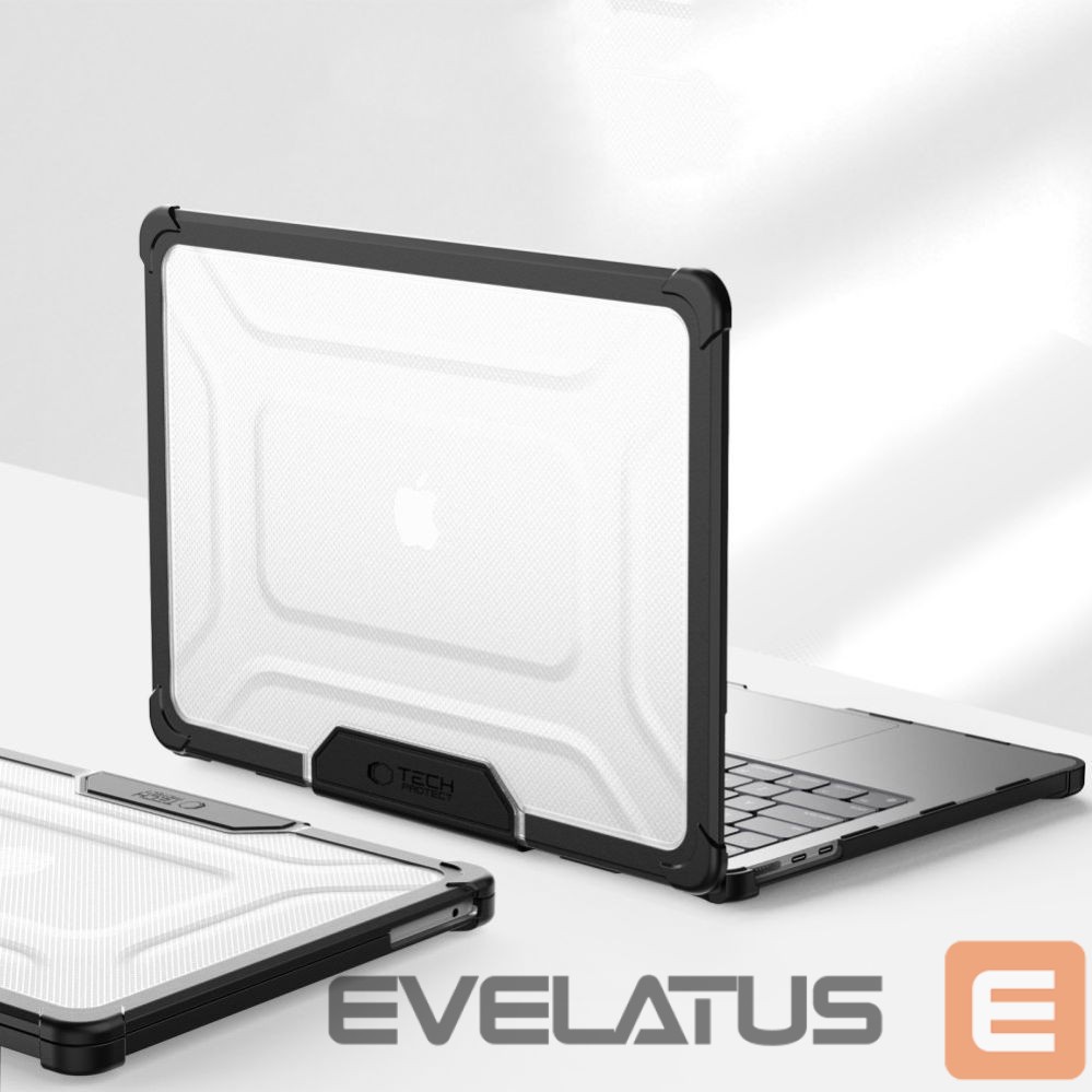 Other goods Tech-Protect Tech-Protect SmartShell Pro case for MacBook Air 13" 2023-2025 M2 / M3 / M4 - transparent and black
