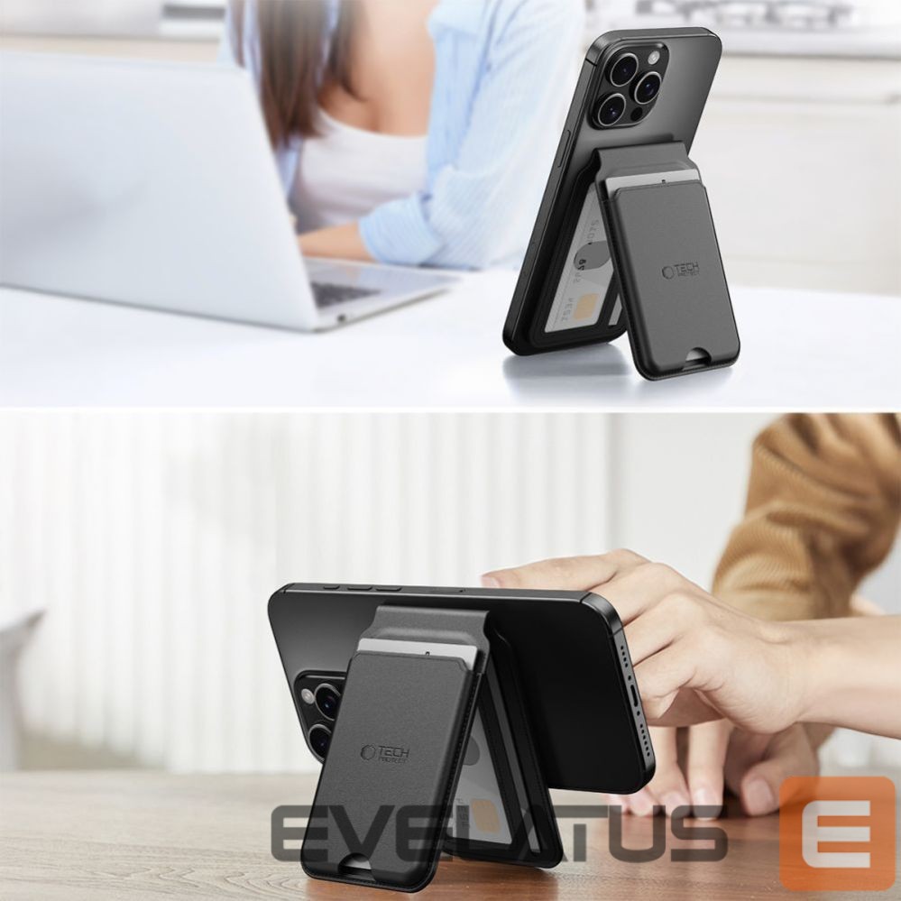 Other goods Tech-Protect Tech-Protect MagWallet Stand MagSafe Universal Case - Black