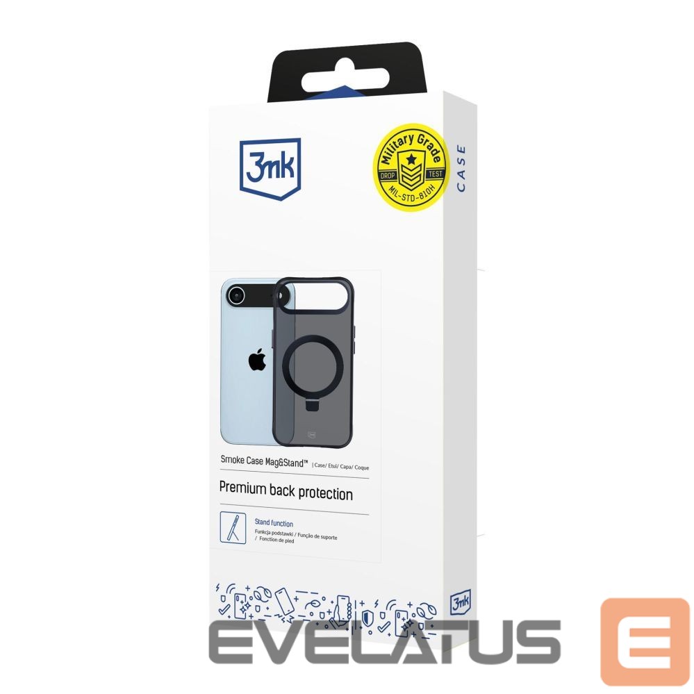 Other goods 3MK 3mk Smoke Case Mag&Stand for iPhone Air - Black