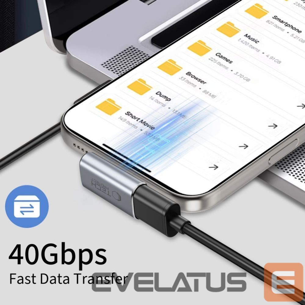 Other goods Tech-Protect Tech-Protect Ultraboost AA03 USB-C Angled Adapter - Gray