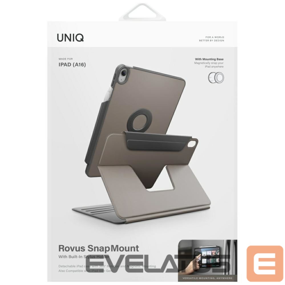 Other goods UNIQ Uniq Rovus Snapmount Magnetic 360 Rotating Detachable Case for iPad 11" 2025 / iPad 10.9" 2022 (10th gen.) - Gray