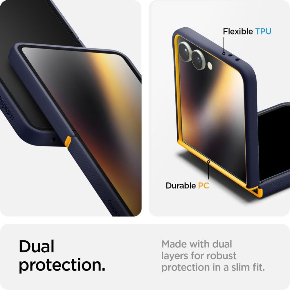 Other goods Spigen Nano Pop Mag MagSafe Case for Samsung Galaxy Z Flip 7 - Navy Blue and Yellow