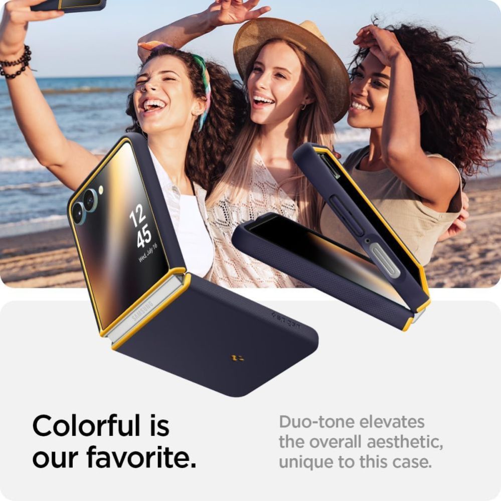Other goods Spigen Nano Pop Mag MagSafe Case for Samsung Galaxy Z Flip 7 - Navy Blue and Yellow