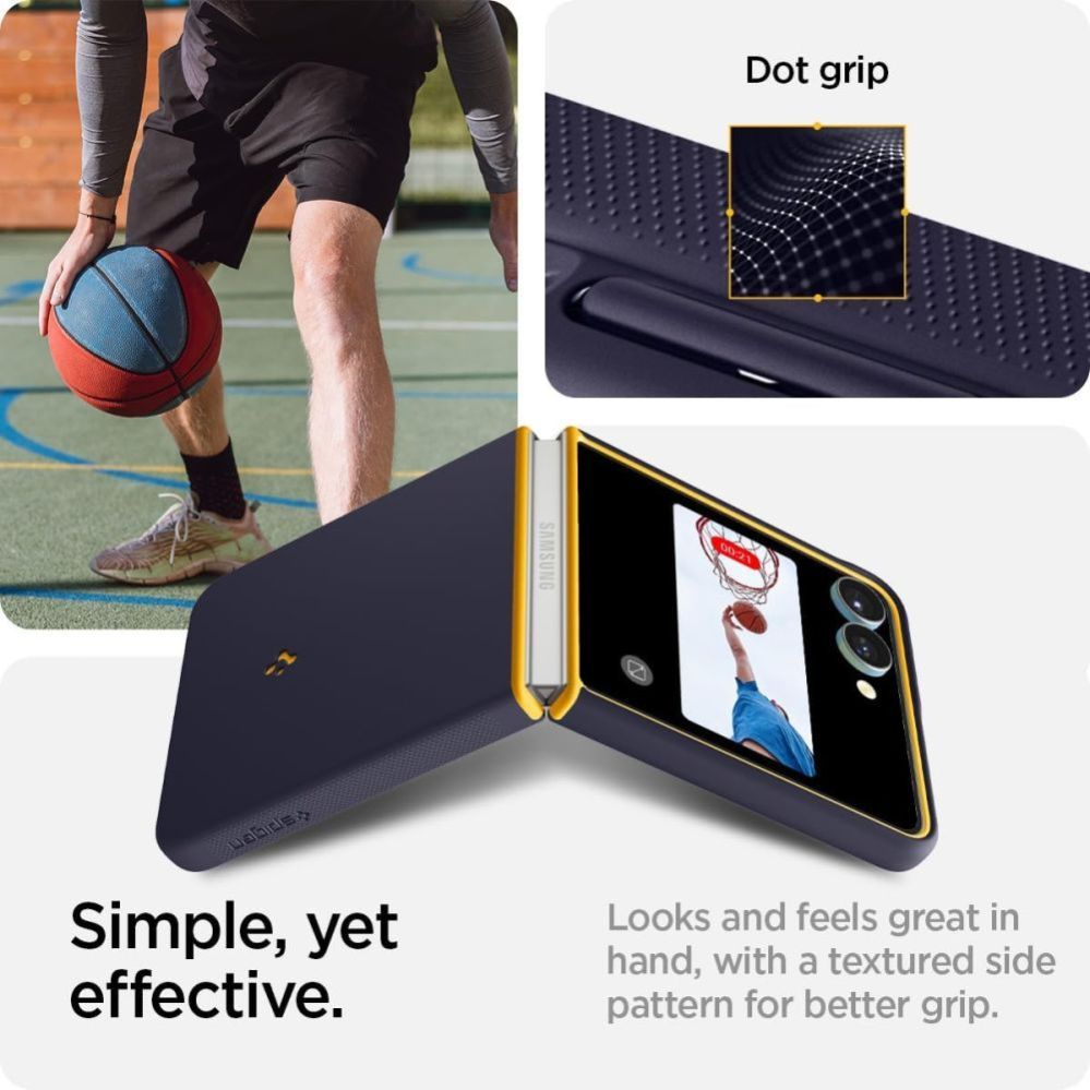 Other goods Spigen Nano Pop Mag MagSafe Case for Samsung Galaxy Z Flip 7 - Navy Blue and Yellow