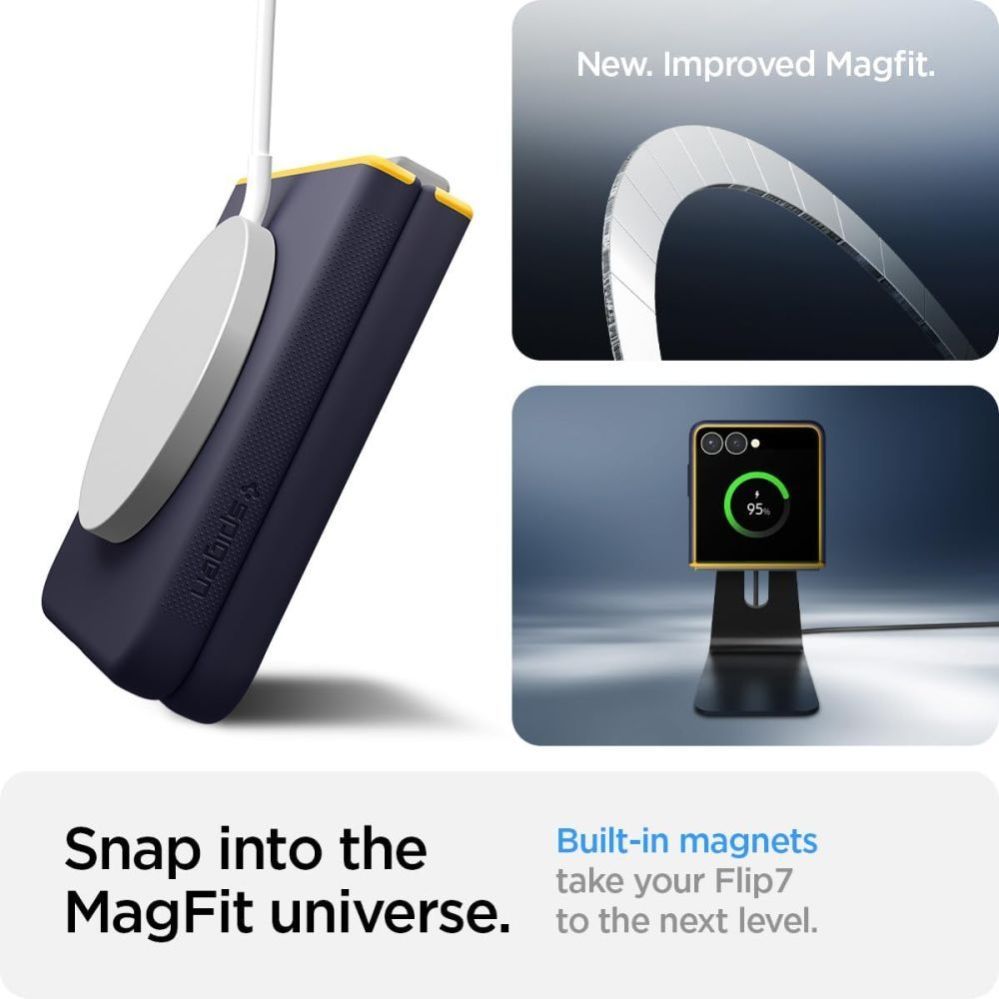Other goods Spigen Nano Pop Mag MagSafe Case for Samsung Galaxy Z Flip 7 - Navy Blue and Yellow