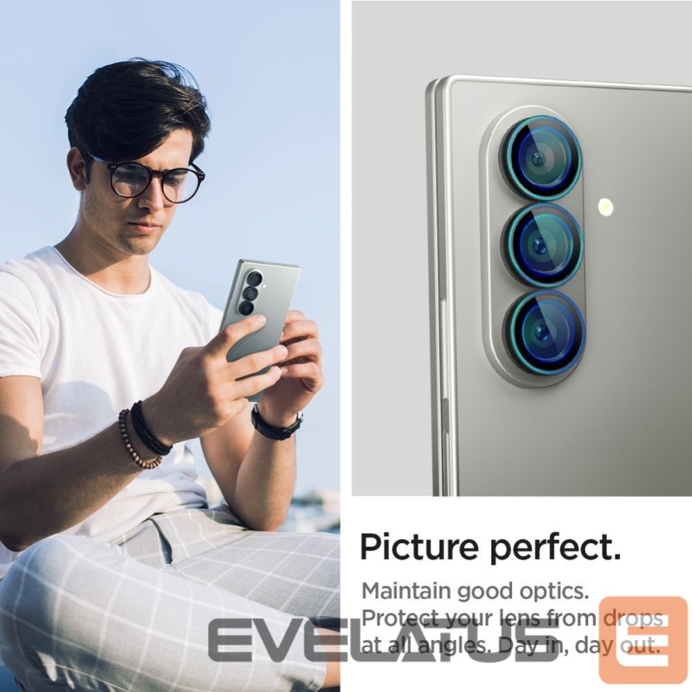Other goods Spigen Spigen Optik Pro HD Glas.TR EZ Fit 2-pack Camera Protector for Samsung Galaxy Z Fold 7 - Black