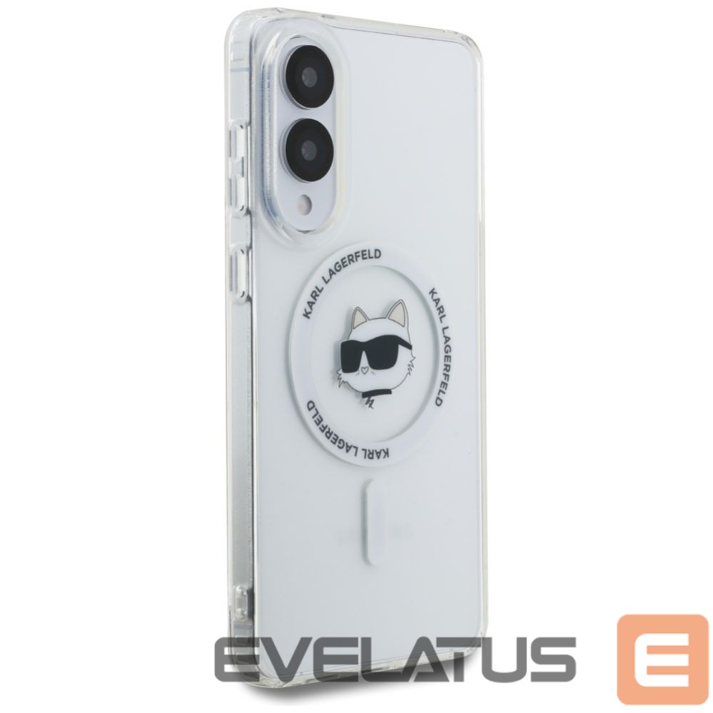 Other goods Karl Lagerfeld Karl Lagerfeld Button Choupette Head Printed Logo MagSafe Case for Samsung Galaxy S25 Edge - White