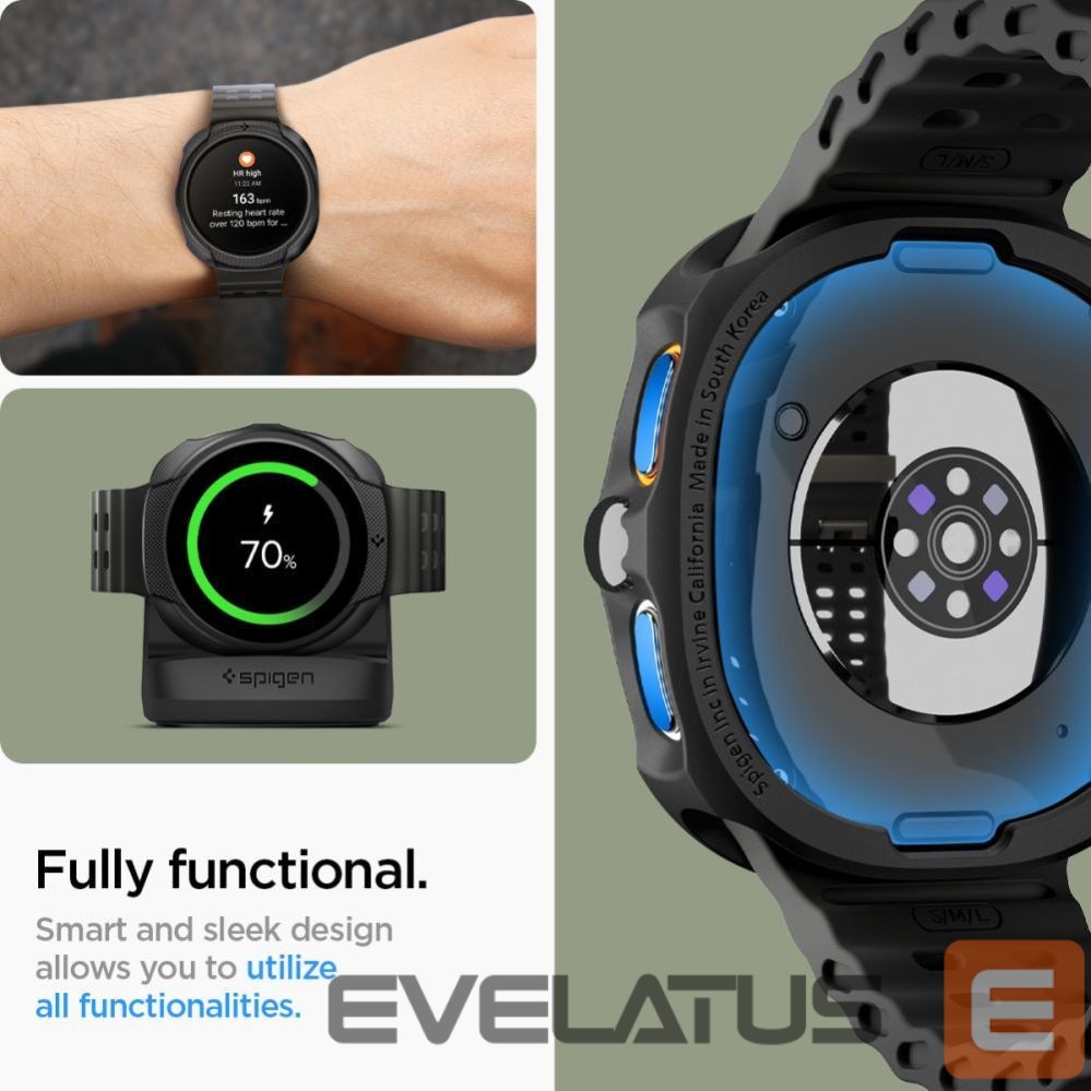 Other goods Spigen Spigen Liquid Air Case for Samsung Galaxy Watch 8 40mm - Matte Black