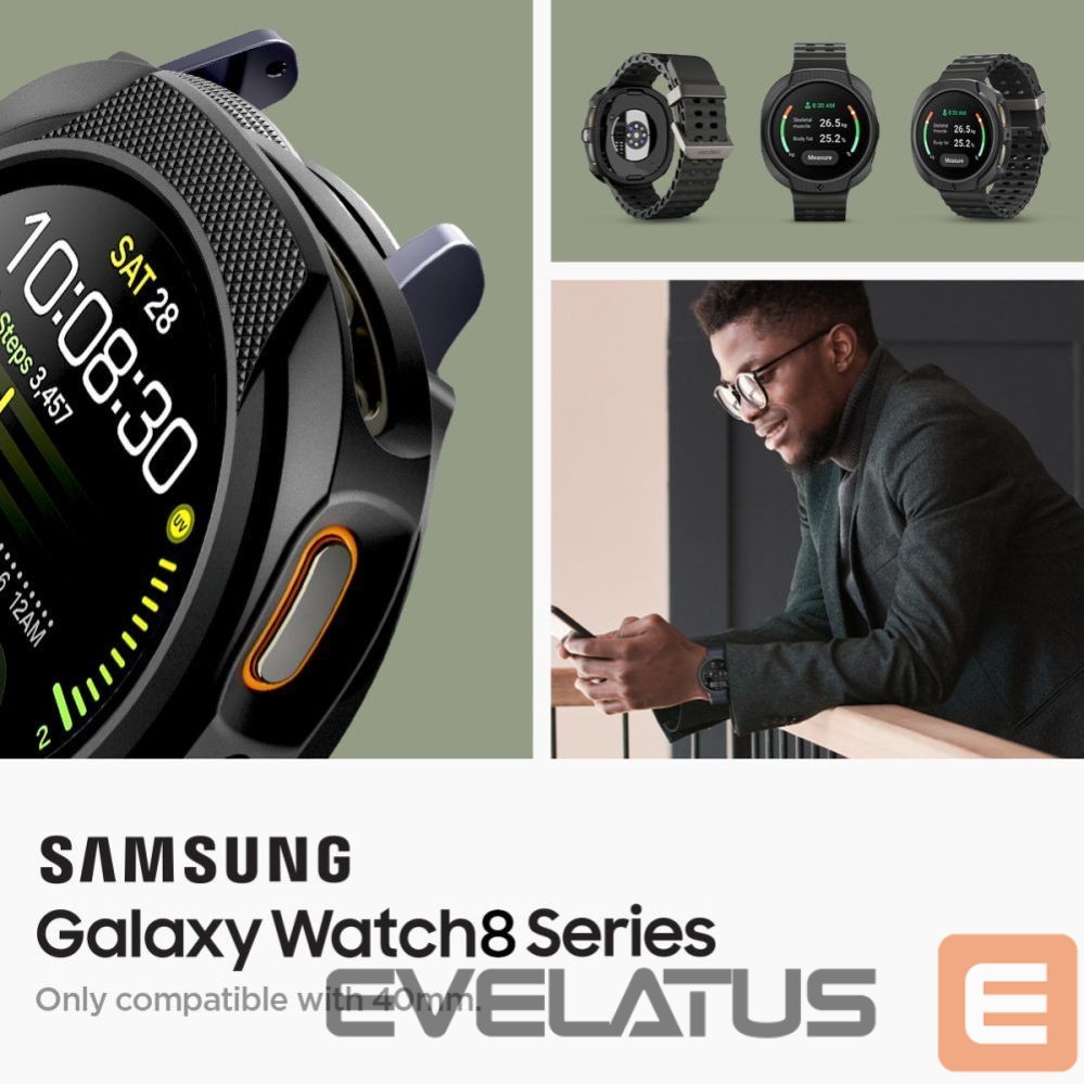 Other goods Spigen Spigen Liquid Air Case for Samsung Galaxy Watch 8 40mm - Matte Black