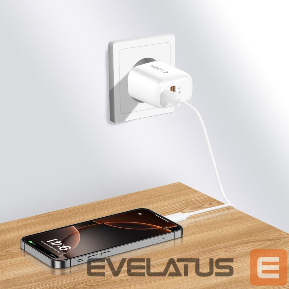 Other goods Tech-Protect Tech-Protect NCA30 PD 30W QC3.0 USB-A / USB-C Wall Charger + USB-C / Lightning Cable 100cm - White