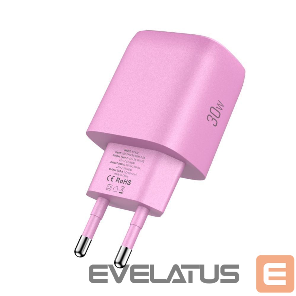 Other goods Tech-Protect Tech-Protect NCA30 PD 30W QC3.0 USB-A / USB-C Wall Charger - Pink