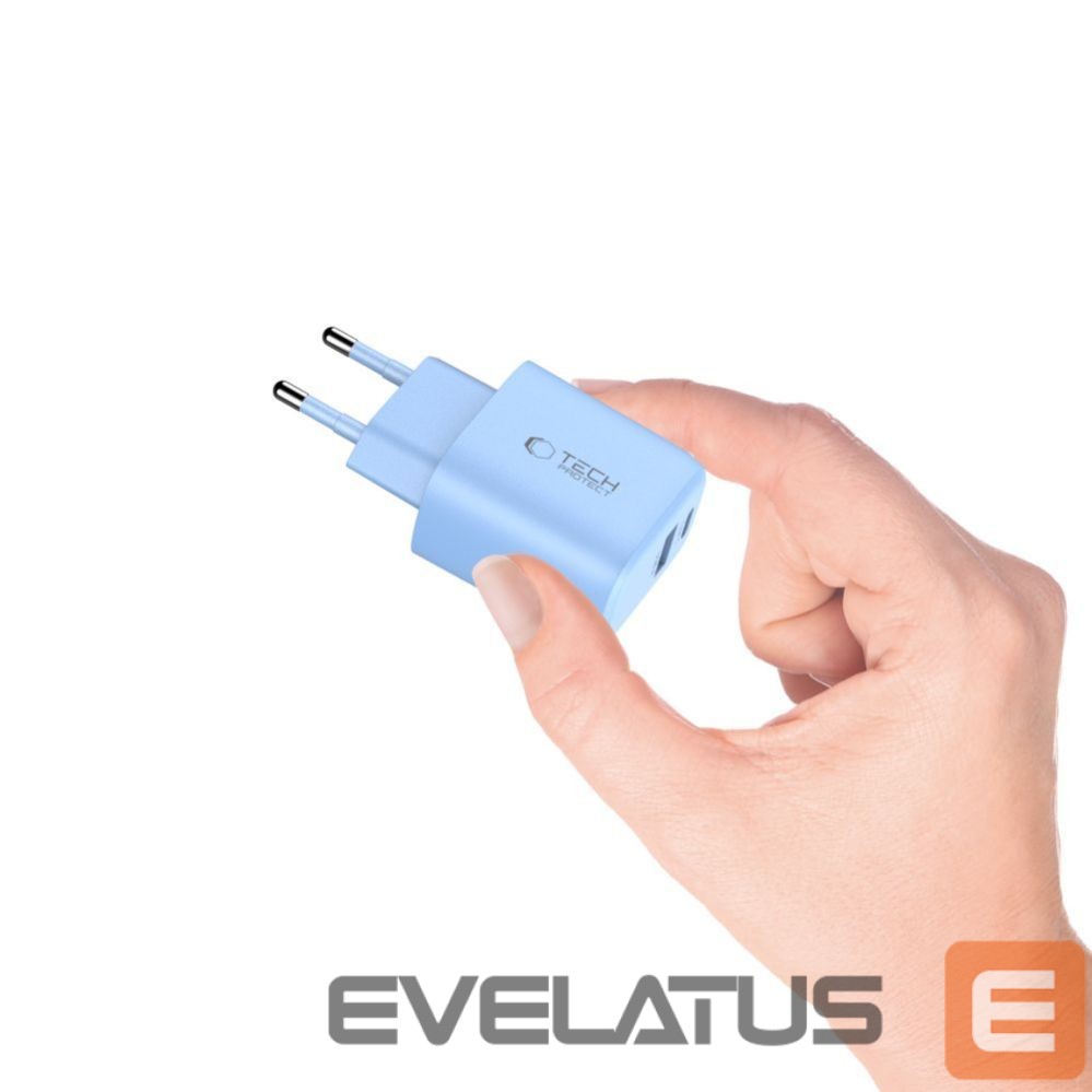 Other goods Tech-Protect Tech-Protect NCA30 PD 30W QC3.0 USB-A / USB-C Wall Charger - Blue
