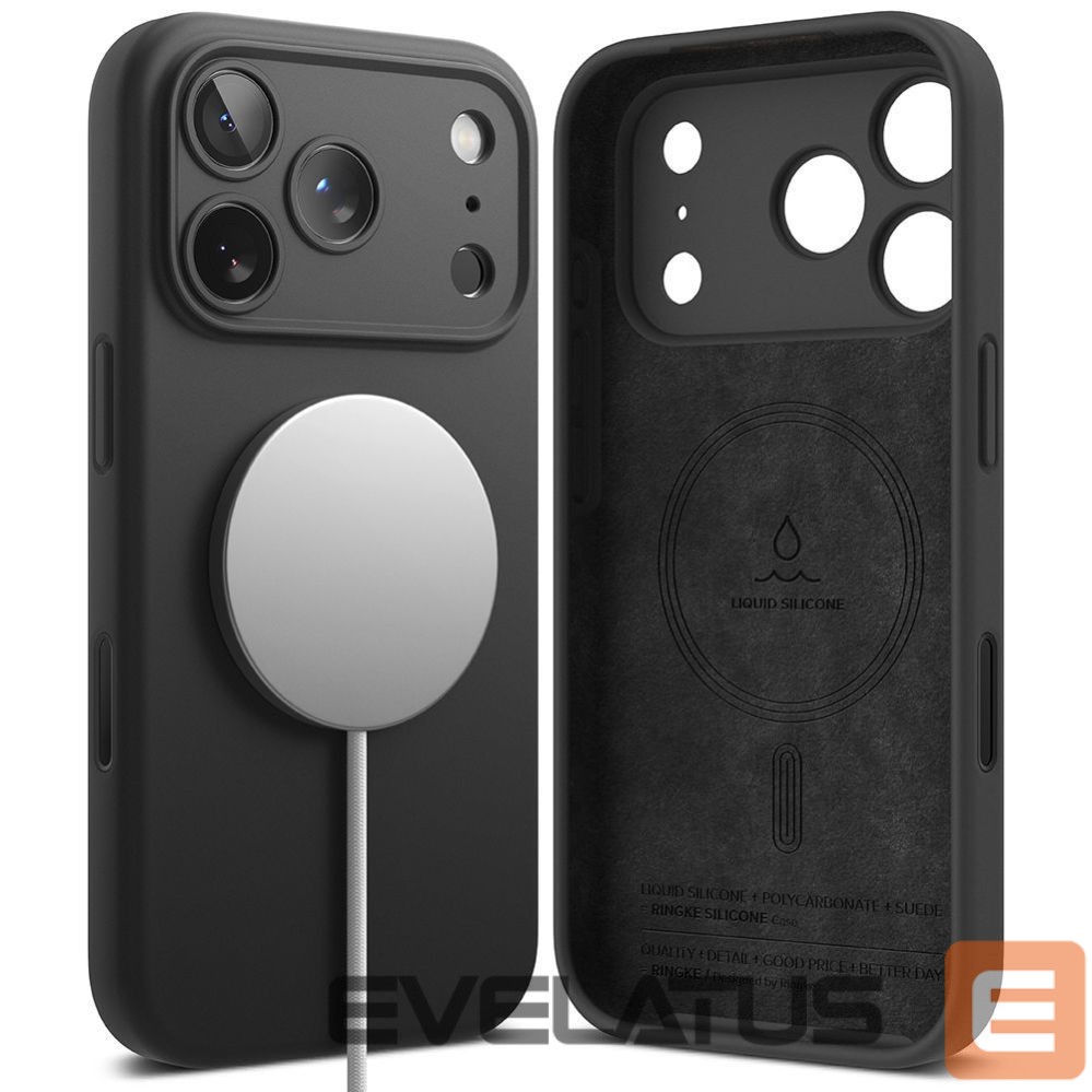 Other goods Ringke Ringke Silicone Magnetic MagSafe Case for iPhone 17 Pro Max - Black