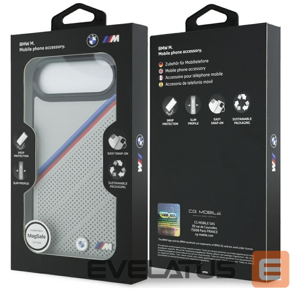 Other goods BMW BMW M Tricolor Metal Logo MagSafe Case for iPhone 17 Air - Gray