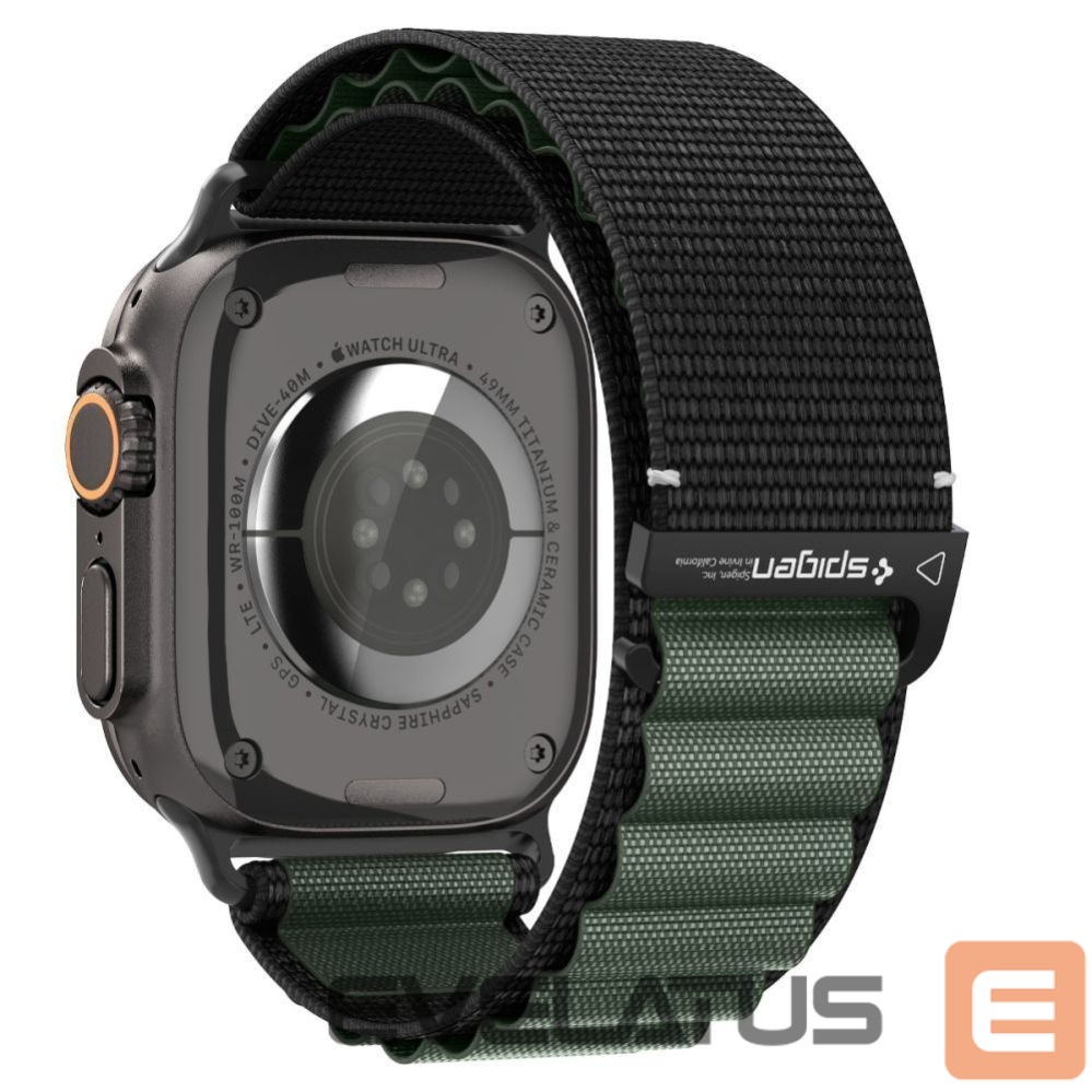 Other goods Spigen Strap Spigen WBF1 Strap for Apple Watch 44 / 45 / 46 / 49 mm - Black and Green