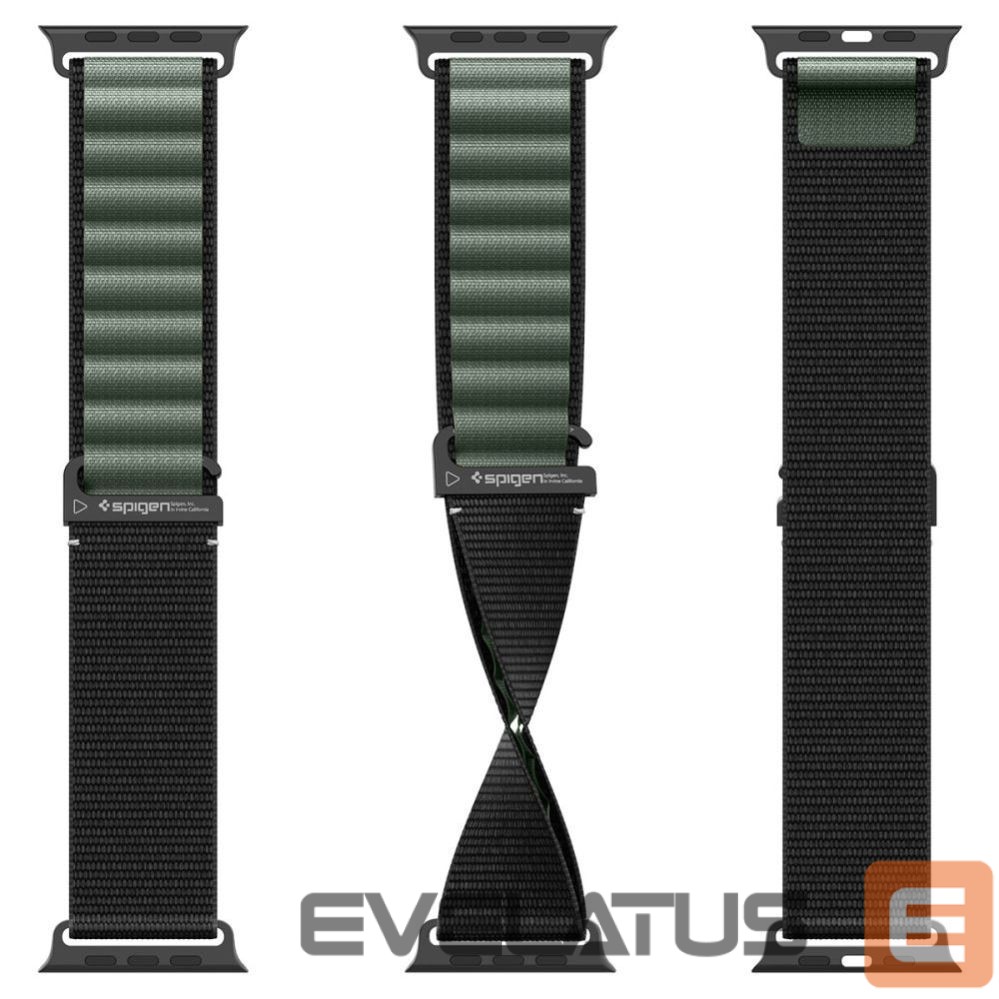 Other goods Spigen Strap Spigen WBF1 Strap for Apple Watch 44 / 45 / 46 / 49 mm - Black and Green
