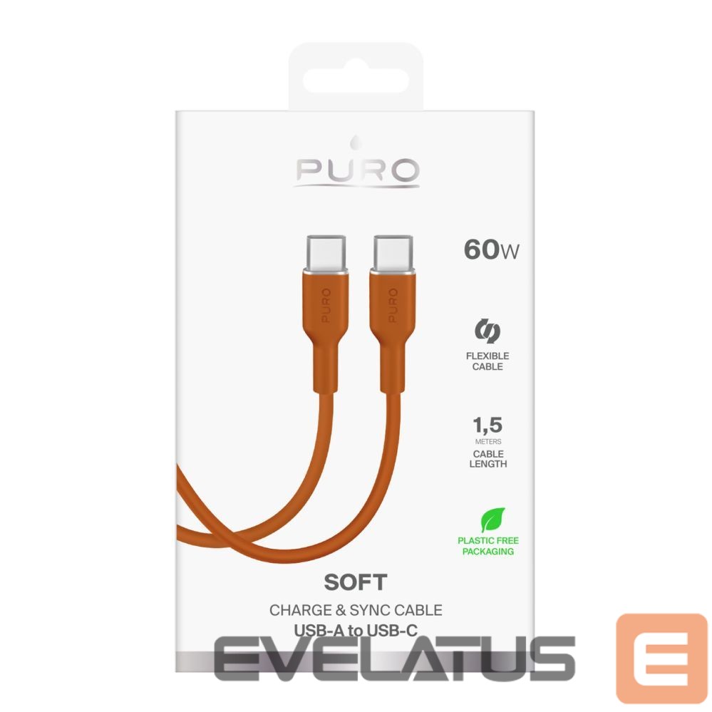 Other goods Puro Puro ICON USB-C - USB-C Cable 1.5m - Orange