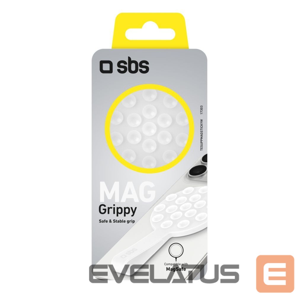 Other goods SBS SBS MAG Grippy MagSafe Compatible Holder with Suction Cup and Ear - White