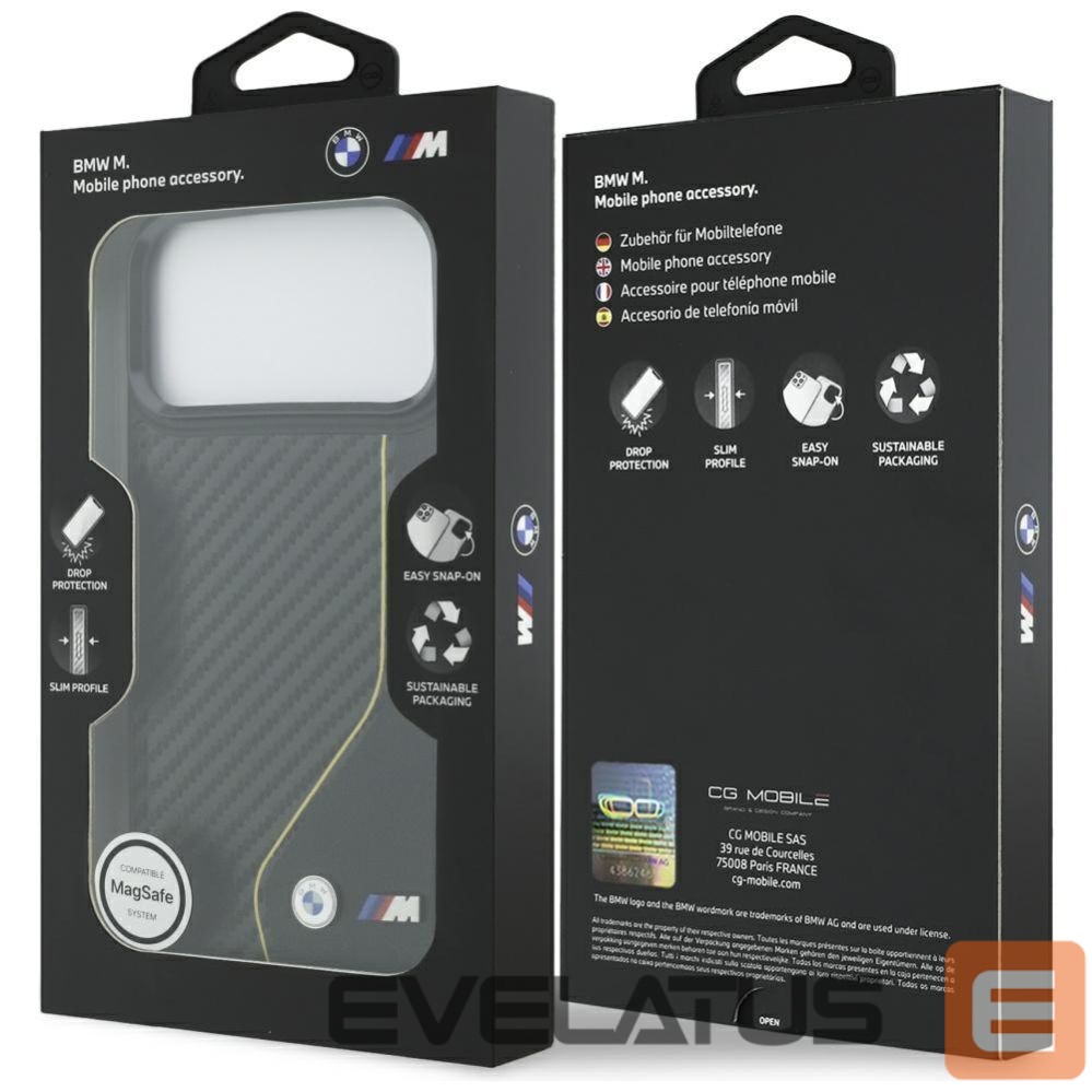 Other goods BMW BMW M Carbon Line & Logo MagSafe Case for iPhone 17 Pro Max - Yellow