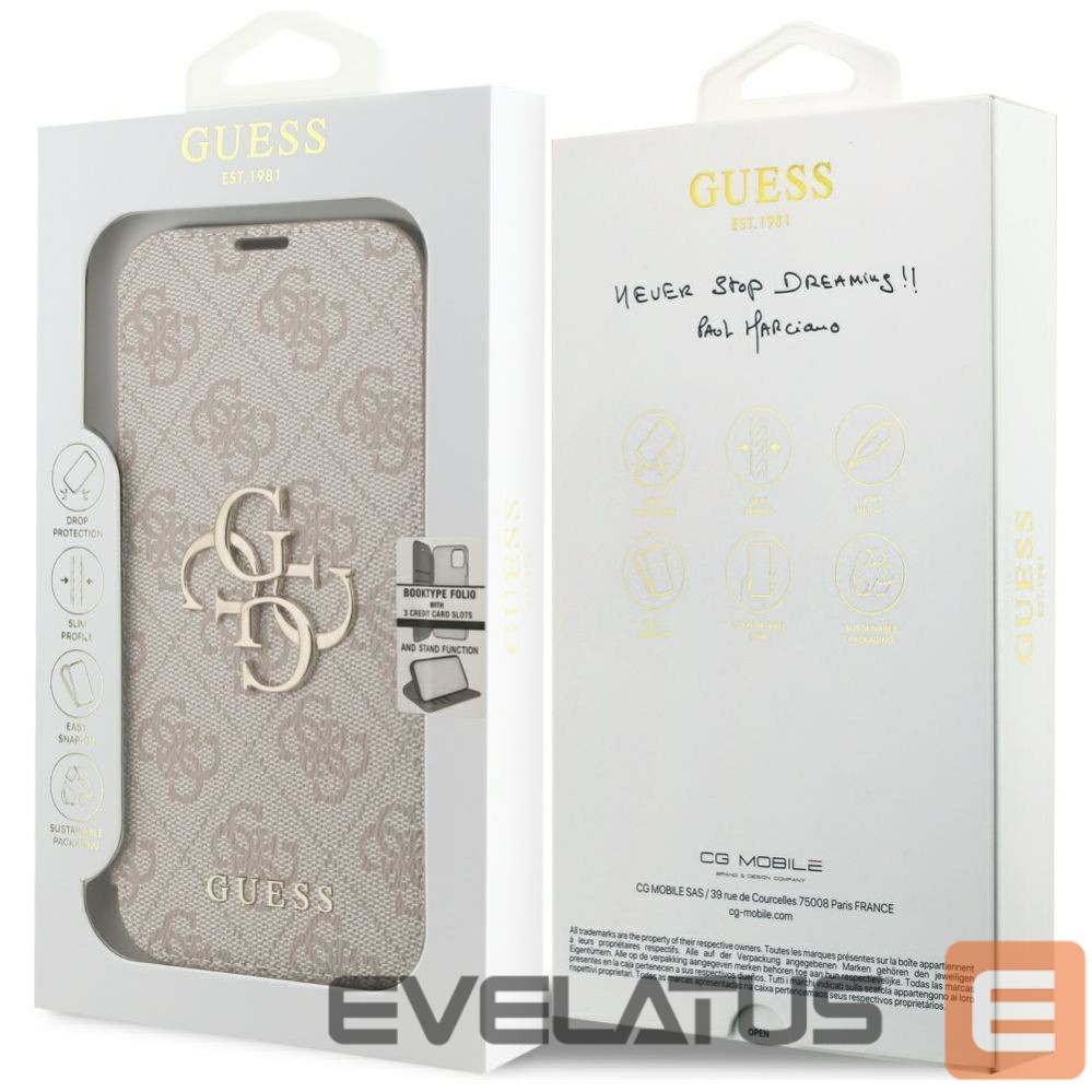 Other goods Guess Guess Book 4G Metal Logo Case for iPhone 17 Pro - Pink
