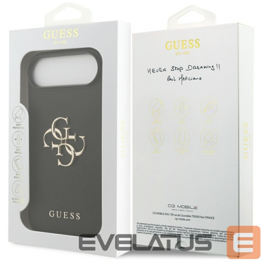 Other goods Guess Guess Grained Big 4G & Classic Logo case for iPhone Air - black