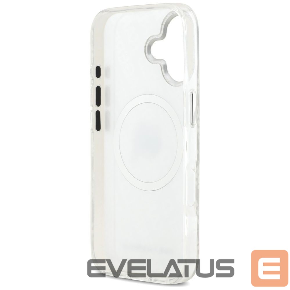 Back panel cover Karl Lagerfeld Karl Lagerfeld IML Karl Head Logo MagSafe iPhone 17 Case - Gray